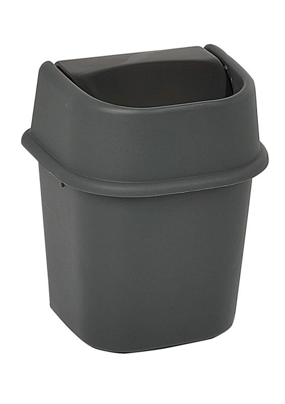 Hassas Kapaklı Çöp Kovası 6 lt - Antrasit