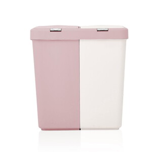  MOTEK DUO LAUNDRY BASKET PEMBE BEYAZ