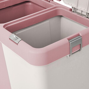  MOTEK DUO LAUNDRY BASKET PEMBE BEYAZ