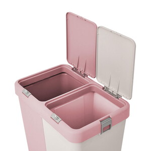  MOTEK DUO LAUNDRY BASKET PEMBE BEYAZ