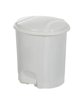 Elit Pedallı Çöp Kovası 22 lt - Beyaz