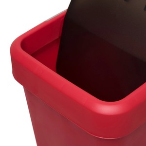  Comfort Kilitli Çöp Kovası 18 lt - Kırmızı