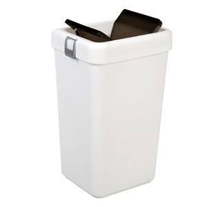  Comfort Kilitli Çöp Kovası 40 lt - Beyaz